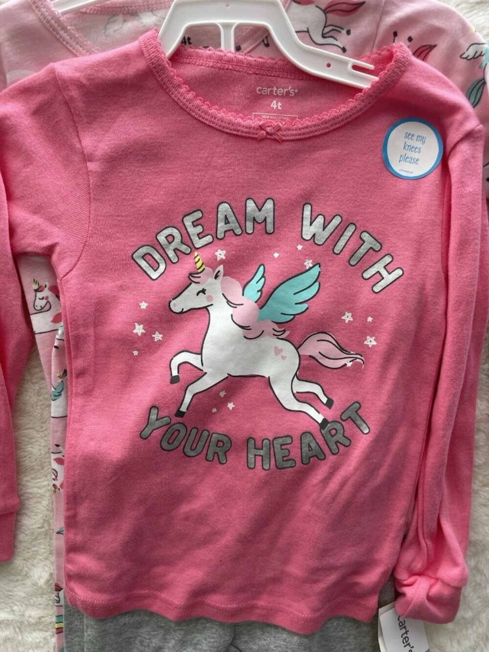 SALE! NEW Carter’s Girls Pajama Set Pink & Dark pink - Size 4T NWT (2 Sets)